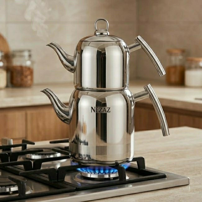 کتری و قوری استیل نزاز ۵۰۱۸