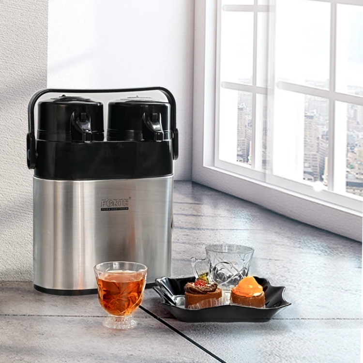 فلاسک فورته مدل دوقلو کد TWIN AIRPOT 2 گنجایش 2.6 لیتر
